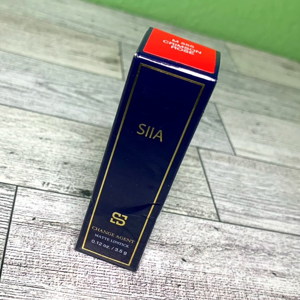 SIIA lipstick Crimson Rose M555 Change Agent original